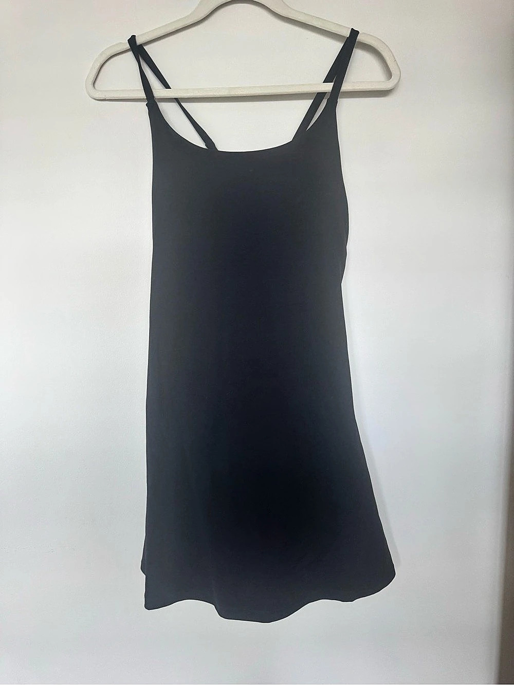 Nicole Miller Sport Black Minimalist Mini Dress Size Large Golf Workout Exercise